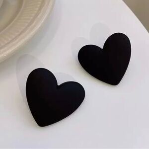 FREE✨Oversized Love Stud Earrings 🖤